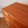 Vintage Teak Chest Of Three Drawers Mid Century Retro 1960s Image 5