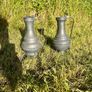 Vintage Pewter Claret Jugs Pair Image 2