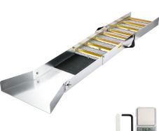 Folding Aluminum Alloy Sluice Box, Compact 50\" Sluice Boxes for Gold, Lightweight Gold