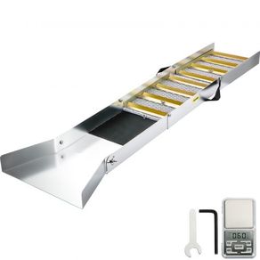 Folding Aluminum Alloy Sluice Box, Compact 50\" Sluice Boxes for Gold, Lightweight Gold