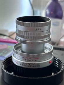 Leica Elmar-M 1:2.8 50mm 50/2,8 11823 silbern verchromt silver chrome