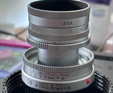 Leica Elmar-M 1:2.8 50mm 50/2,8 11823 silbern verchromt silver chrome