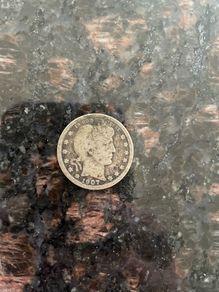 1907 silver quarter dollar