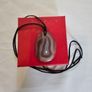 Brown Agate Stone Necklace With Leather String Image 2