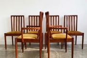 6 Vintage Mid Century Teak Dining Chairs