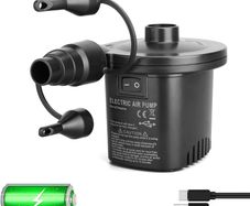 Electric Air Pump, Quick-Fill Electric Rechargeable Inflator for Inflating/Deflating Paddling Pool Airbed Air Mattress Inflated Toy