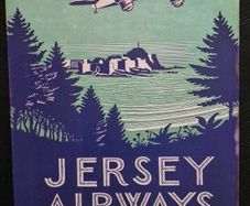 Jersey Airways, vintage style metal sign .