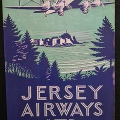 Jersey Airways, vintage style metal sign .