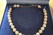 Vintage Signed Monet Faux Pearl Necklace