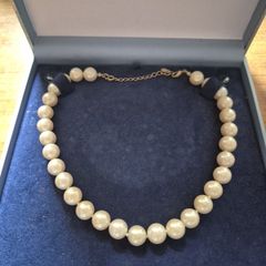Vintage Signed Monet Faux Pearl Necklace