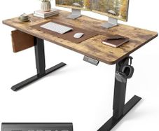 Electric Standing Desk 120 x 60 cm, Height Adjustable Sit Stand Desk with Memory Presets