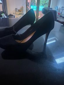 black high heels