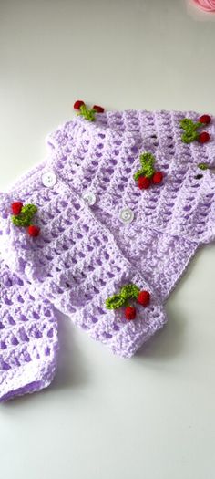 Handmade baby cardigan