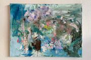 Original Art Original Landscape in Abstract Chateaux Chic