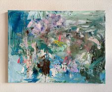 Original Art Original Landscape in Abstract Chateaux Chic
