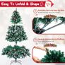 Artificial Christmas Tree, 6FT Holiday Xmas Tree 1400 Branch Tips, Image 7