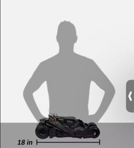 Batmobile with luscious fox and batman