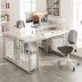 Computer Desk with Shelves, 120 x 50 cm Gaming Desk with Storage, Home Office Table, Modern Simple Style PC Table, Stable Workstation Image 4