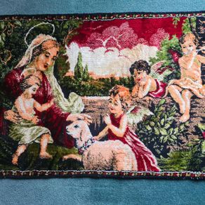 Religious Wall Mat - Mary/Baby Jesus
