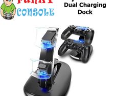 Playstation 4 PS4 Controller Dual USB Charger Docking Station Charging Stand Dock
