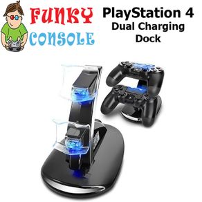 Playstation 4 PS4 Controller Dual USB Charger Docking Station Charging Stand Dock