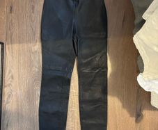 H&M real leather trousers size 6