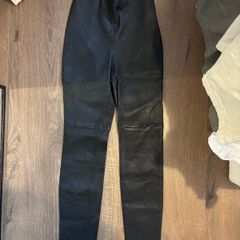 H&M real leather trousers size 6