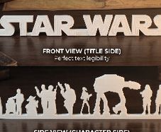 Star Wars Optical Illusion Sculpture - 2 Models Available (3D Printed)