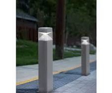 Garden Lights  Bollard Outdoor Garden Lights in Grey