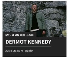 For premium tickets, Dermot Kennedy