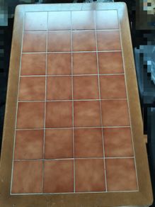 Kitchen Table  120 x 74 CM Tiled Top Vintage Retro on3n3ss