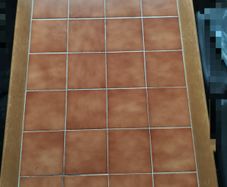 Kitchen Table  120 x 74 CM Tiled Top Vintage Retro on3n3ss