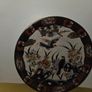 Large Vintage hand painted Satsuma Love Birds Plate Image 7