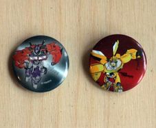 Transformers Prime Button Badges