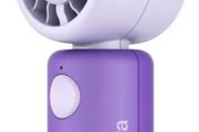 Portable usb rechargeable fan purple 2 for 20