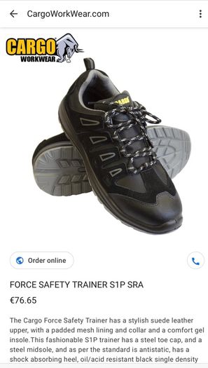 Cargo safety boots