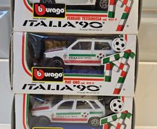 Italia 90 Ferrari Testarossa Fiat Uno Tipo Model Cars Bburago Burago World Cup 1990