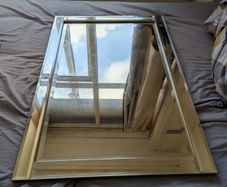 mirror and side table