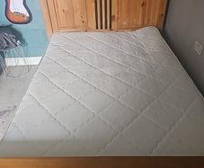 double bed solid wood  with matress