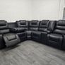 Axel Corner Leather Recliner Sofa Image 4