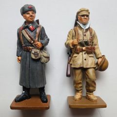 Del Prado Metal Soldier Figures x 2 - Military Collectibles