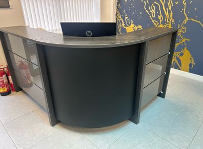 Custom built reception desk