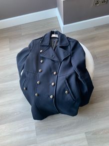 Navy Military French Connection Coat