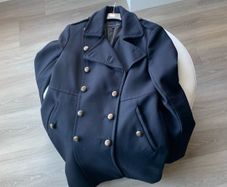 Navy Military French Connection Coat