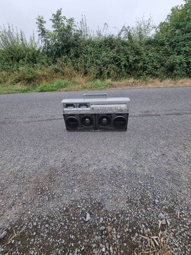 Vintage Sharp Boombox Gf-777z Stereo Double Metal Cassette Monster Ghettoblaster