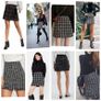 High-waist boucle/tweed Warehouse mini skirt size 8 Image 3