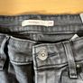 LEVI'S 711 Black Denim Slim Skinny Jeans Womens W28 L29 Image 3