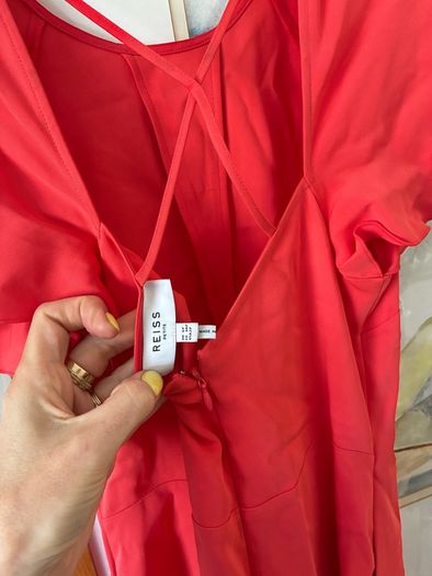 Reiss coral dress