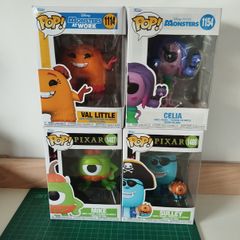 Funko Pop! Disney Pixar Monsters Inc.  Monsters at Work  4 Figure Bundle