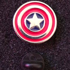 Captain America, pin back badge.